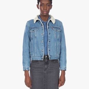 SOLD OUT ONLINE - Levi’s Original Denim Sherpa Jacket Divided Blue Med